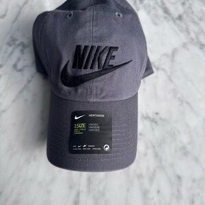 Nike Charcoal Cap with Black Logo